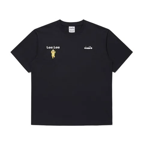 디아도라 디아도라 텔레토비 퀵드라이 그래픽 반팔 티셔츠 BLACK D6223LRST7-BLK