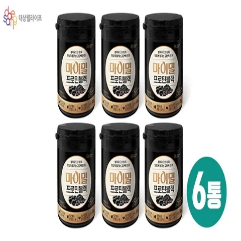 대상웰라이프 초특가[싱글]마이밀 프로틴블랙 6통