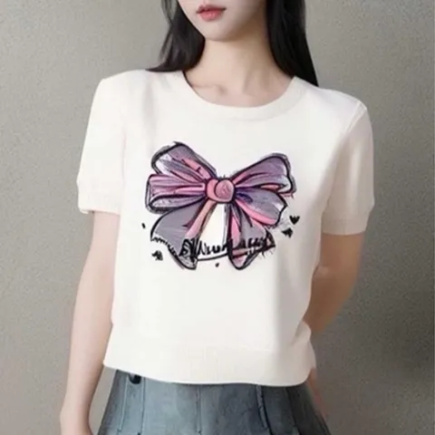 셀러허브 패션 [라일리여성의류] Rly 여자 데이트 룩 여름 소개팅 코디 리본 프린트