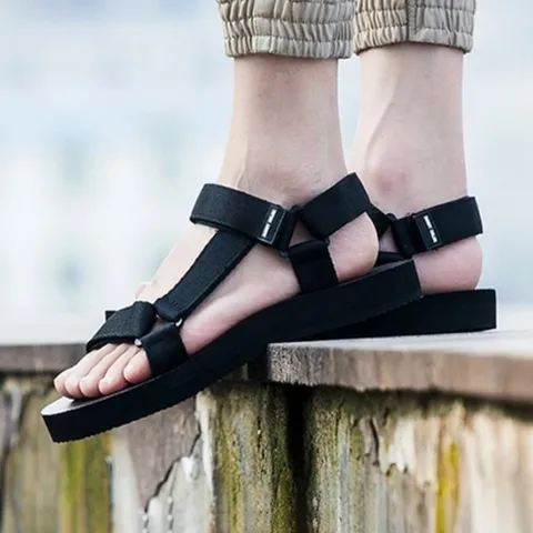 패션플러스 [미라클세븐] [M7] 남녀공용 멀티 운동 스트랩 SS 커플템 샌들