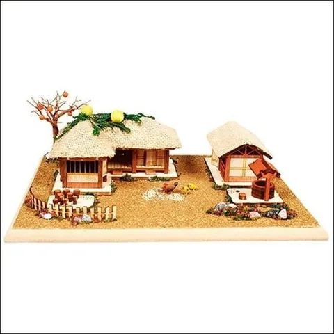셀러허브 1 [HYIJDQV0_4B]DIY 조립 초가ㄱ자네칸 디오라마
