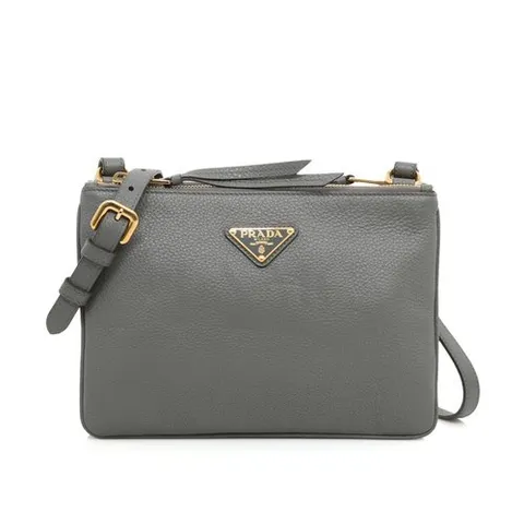 프라다 [중고명품] 프라다 비텔로 피닉스 크로스백 더블 지퍼 메신저 1BH046