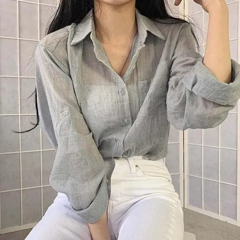 셀러허브 패션 [룽스_62]긴팔 셔츠 거즈면남방 거즈면 남방 바캉스룩 1P (45865060)