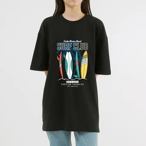 PAUL & PAUL SURF CLUB 옆트임 오버핏 반팔_P400047454