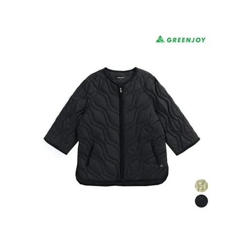 그린조이 여성 퀼팅 8부 다운 점퍼GF23WJ21W_P369694517