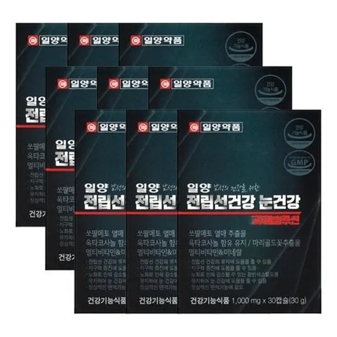 일양약품 일양약품 일양 전립선건강 눈건강 파워솔루션 1000mgX30캡슐X9박스23890148672083