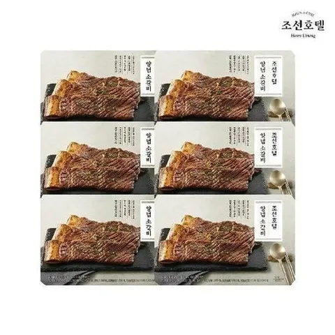 조선호텔앤리조트 양념 소갈비 수제 포갈비 600g X 6팩(3.6kg)_P438687480