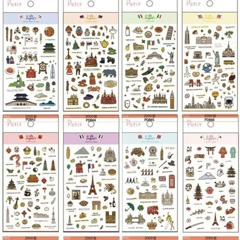 셀러허브 패션 [QNU53887_55]여행스티커 부품 travel 소모품 to 2000 (34247896)
