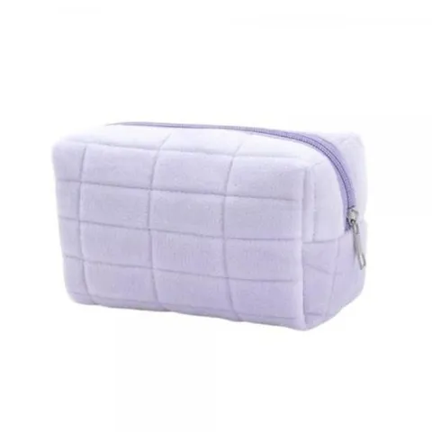 셀러허브 1 [HYIII459_4A]퀼팅 사각파우치 텔 라이트 퍼플