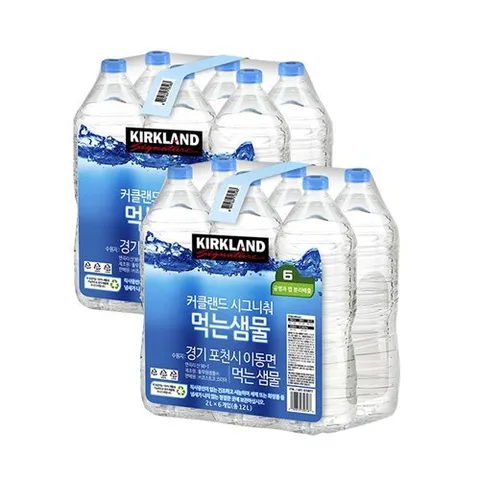 커클랜드 [S][커클랜드] 시그니춰 먹는샘물 무라벨 2L X 12병