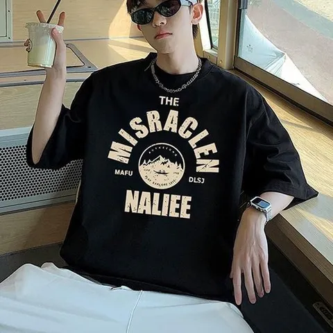 셀러허브 패션 [짝꿍닷컴] 심플 그래픽 빈티지 무드 반팔 티셔츠 IS-TS54 (35728671)