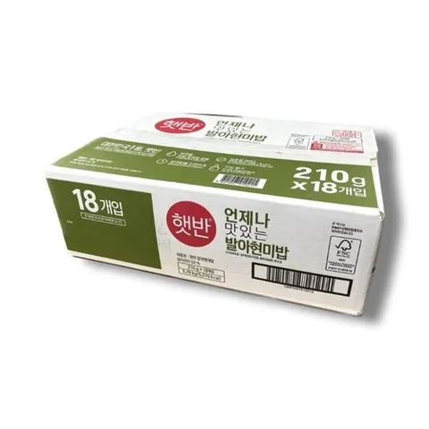 셀러허브 1 햇반 발아현미밥 210g x 18개입 코스트코 대용량