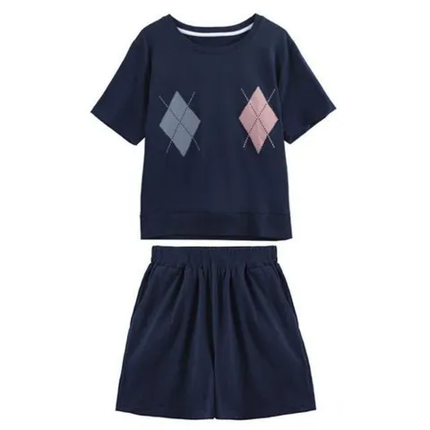 셀러허브 패션 [JHL03OS1_51IB]반팔 반바지 세트 캐주얼 운동복 데일리