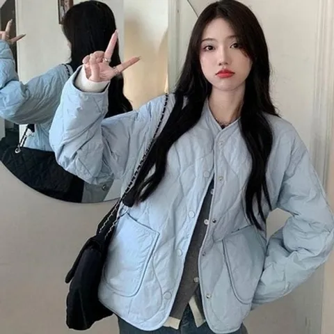 셀러허브 패션 [라일리여성의류] Rly 얇은 여성 경량 패딩 라운드 여성 이너 패딩 데 (45043212)