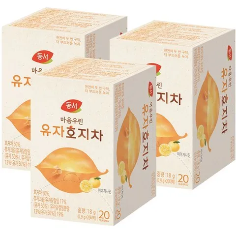 동서식품 동서 마음우린 유자호지차20T X 3개