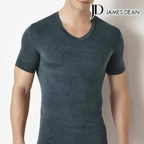 패션플러스 [좋은사람들] 제임스딘 남자 미모필 브이넥 쿨론 반팔티셔츠 JHMHT021
