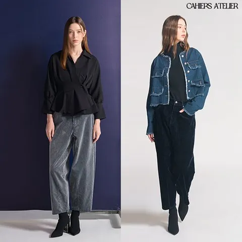 까이에 아뜰리에 커브드 벨벳 데님 1종