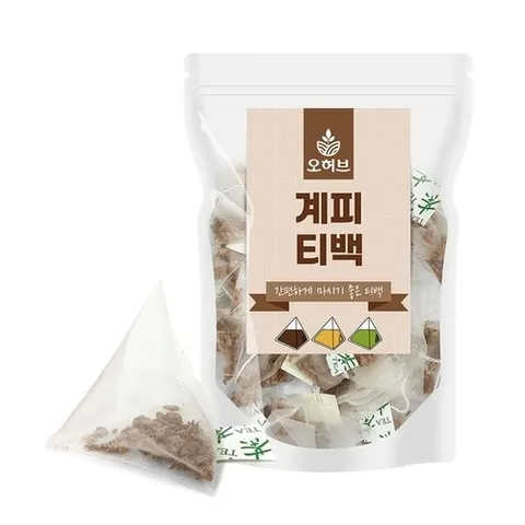 오허브 계피차 계피티백 100개 시나몬물 계피물 계피 개피 육계 삼각티백차_P314621751