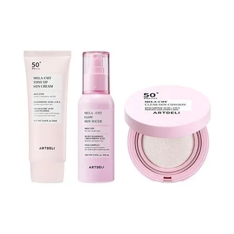패션플러스 [더블유쇼핑] 아트델리 톤업 선크림 50ml   선워터 100ml   선쿠션 15g24482513587813