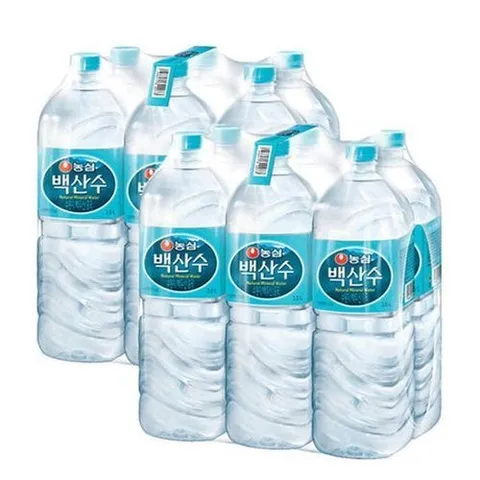셀러허브 식품 농심 백산수 무라벨 2L 12병 (유무라벨 랜덤배송) (16335402)