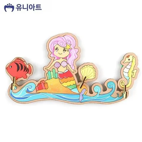 셀러허브 패션 [JHQRMRRJ_4B](DIY) 마스크걸이 만들기 공작 (인어공주)