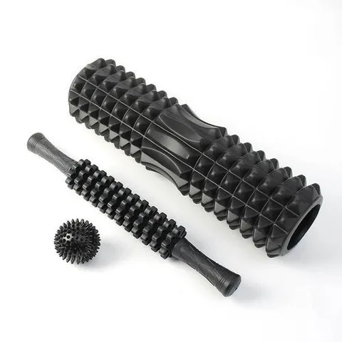 셀러허브 패션 [JHQRWOMZ_4A]마사지볼+마사지스틱+폼롤러 세트(45cm) 홈트