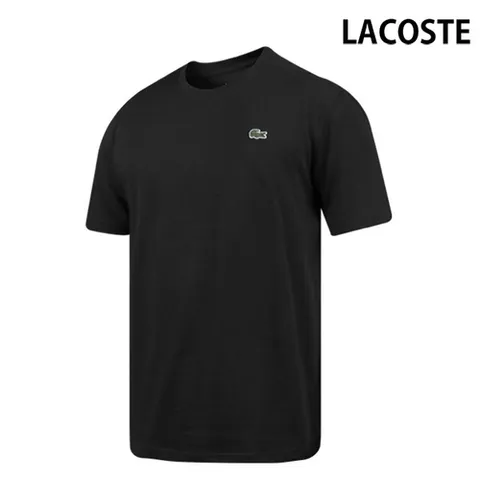 라코스테 LACOSTE 반팔티셔츠 베이직 크루넥 트레이닝 블랙 TH7618-031