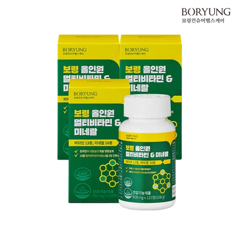 보령제약 올인원 멀티비타민+미네랄 3박스 6개월분