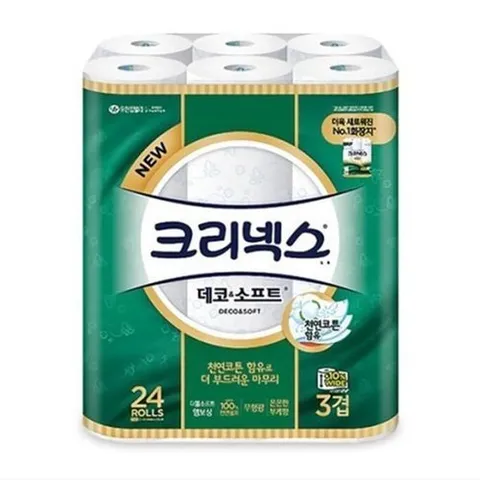 셀러허브 패션 [QNSTUZ14_55]롤화장지 휴지 데코 소프트 3겹 24롤