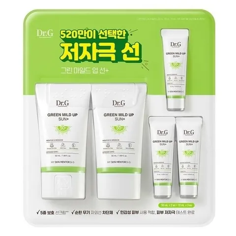 셀러허브 1 닥터지 그린 마일드업 선크림 50ml x 2+ 10ml x 3 코스트코 코와샵2602