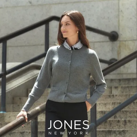 존스뉴욕 (블랙 55, 핑크 66) 24FW 캐시미어100 가디건