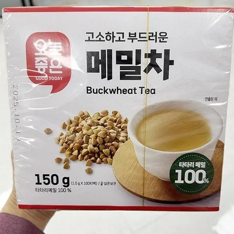 셀러허브 식품 오늘좋은 고소하고 부드러운 메밀차 1.5g x 100티백 x 1개 b88870