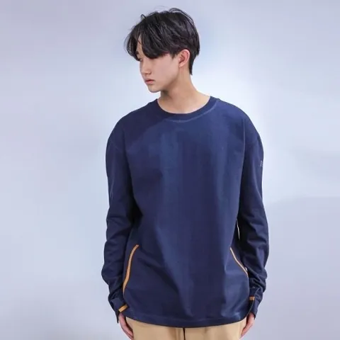 셀러허브 패션 [MAS] 마스 2라인 롱슬리브_네이비