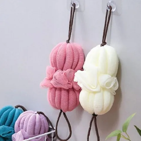 셀러허브 1 [XBK956J1_48]텔 등 손잡이 샤워볼 때밀이 사각지대 샤워타올