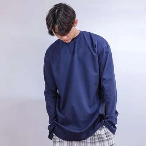 셀러허브 패션 [MAS] 마스 1라인 롱슬리브_네이비