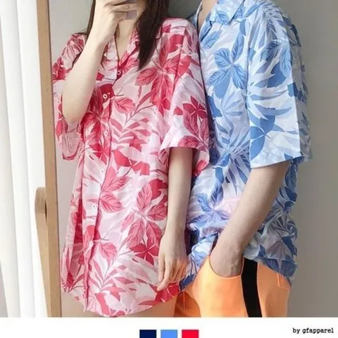 셀러허브 1 [XBI8H952]플라워 커플룩 3colors 썸머 커플시밀러룩 (15691275)