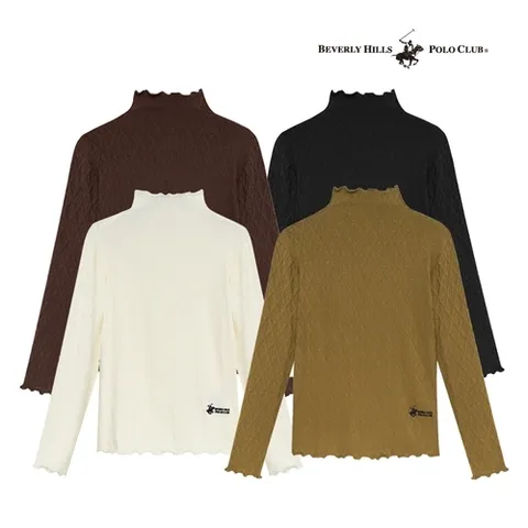 비버리힐스폴로클럽 비버리힐스폴로클럽 A40TS911J4 우먼 폴라넥 니트DJ
