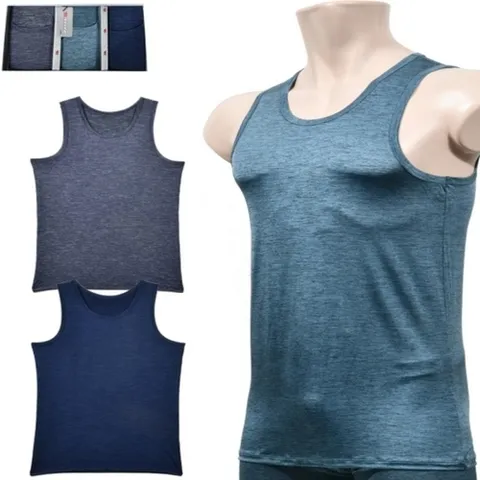 패션플러스 [주식회사 브이와이남성] [VY] 남자 U넥 인견 런닝 소재 SS 3매입 나시