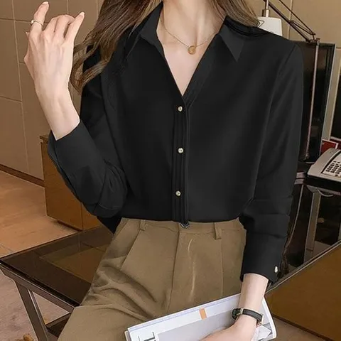 셀러허브 1 [HYD4939I_56]블라우스 모던 오피스룩 격식 (36271452)