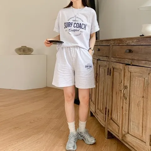 H스타일 SET반팔서프반팔반바지세트 봄 여름_P363416802