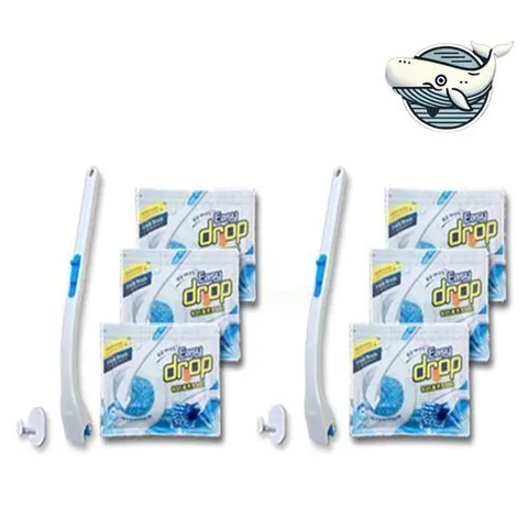 기타 고품질 일회용 변기 청소솔 6팩 세제 포함 변기 욕실청소기 화장실청소 이지드롭변기크리너 WFGZJK5