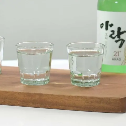 기타 유리소주잔 그린 4P_WB7D8E7