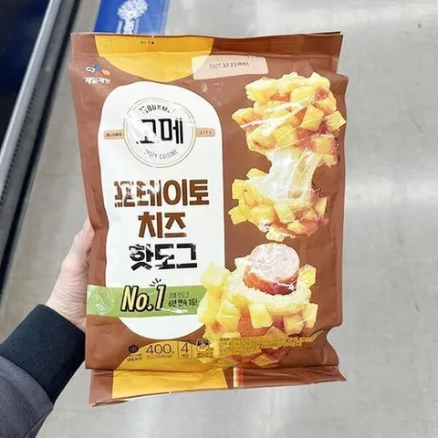 셀러허브 식품 고메 포테이토 치즈 핫도그 100g x 4개 89946