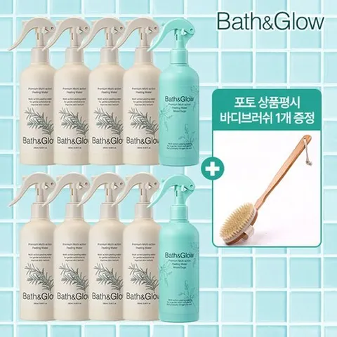 배쓰앤글로우 매니아 배쓰앤글로우 필링워터 10개(만다린8+우드세이지2)+포토상품평 시 바디브러쉬1종