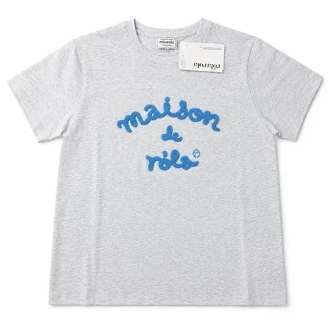 셀러허브 패션 [웰빙창고] 로라로라 MAISON DE ROLA 엠브로이더리 티셔츠 멜란지그레이 (51927191)