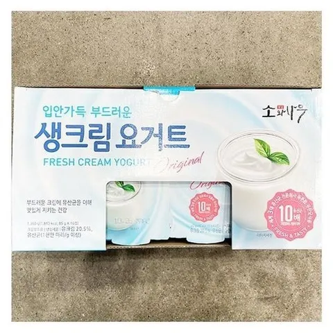 셀러허브 식품 소와나무 생크림 요거트 85G X 16 b52761