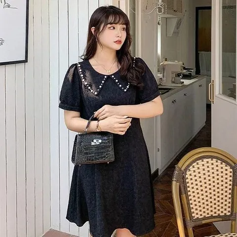 셀러허브 1 [XBJ61L53]여성 정장 카라 반팔 원피스 1P 여름 데이트 (15707404)
