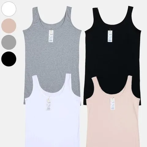 셀러허브 1 [XBI68877]깔끔한 디자인 편안한 면스판 심플 베이직 여성