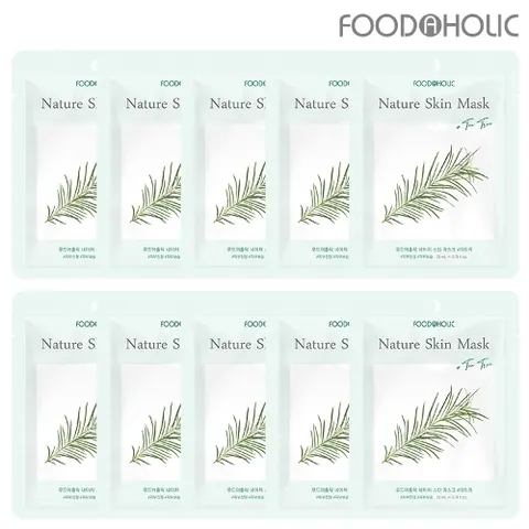 푸드어홀릭 (10매)푸드어홀릭 네이처스킨 티트리 마스크팩