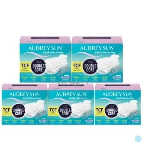 셀러허브 생활리빙 오드리선 더블코어 유기농 생리대 대형 10p X 5팩